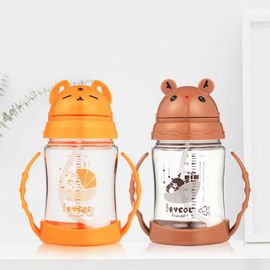 [I-BYEOL Friends] 280ml, Tritan, one touch juice cup, Orange _Gravity ball and is easy to drink,  Backflow prevention valve , FDA approved, free of BPA _ Made in KOREA